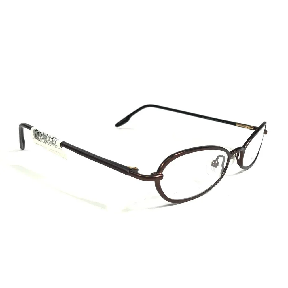 Nautica Eyeglasses Frames N9010 006 Brown Round Full Rim 48-17-135
